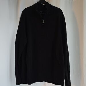 Croft & Barrow Men's Black Zip-Up Sweater